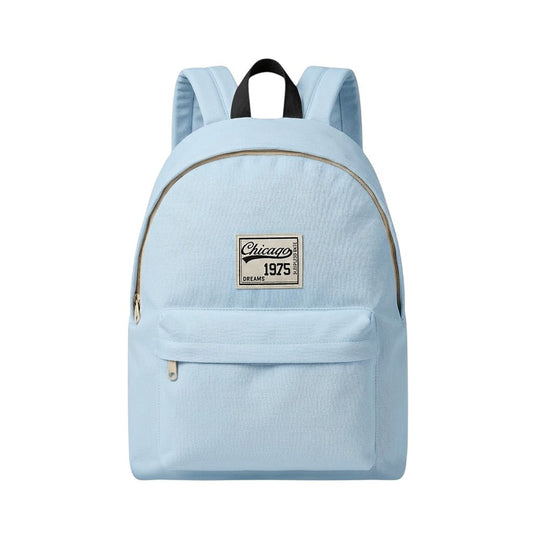 Sac à Dos Vintage "Chicago 1975" – Sac Scolaire et Urbain en Toile Robuste